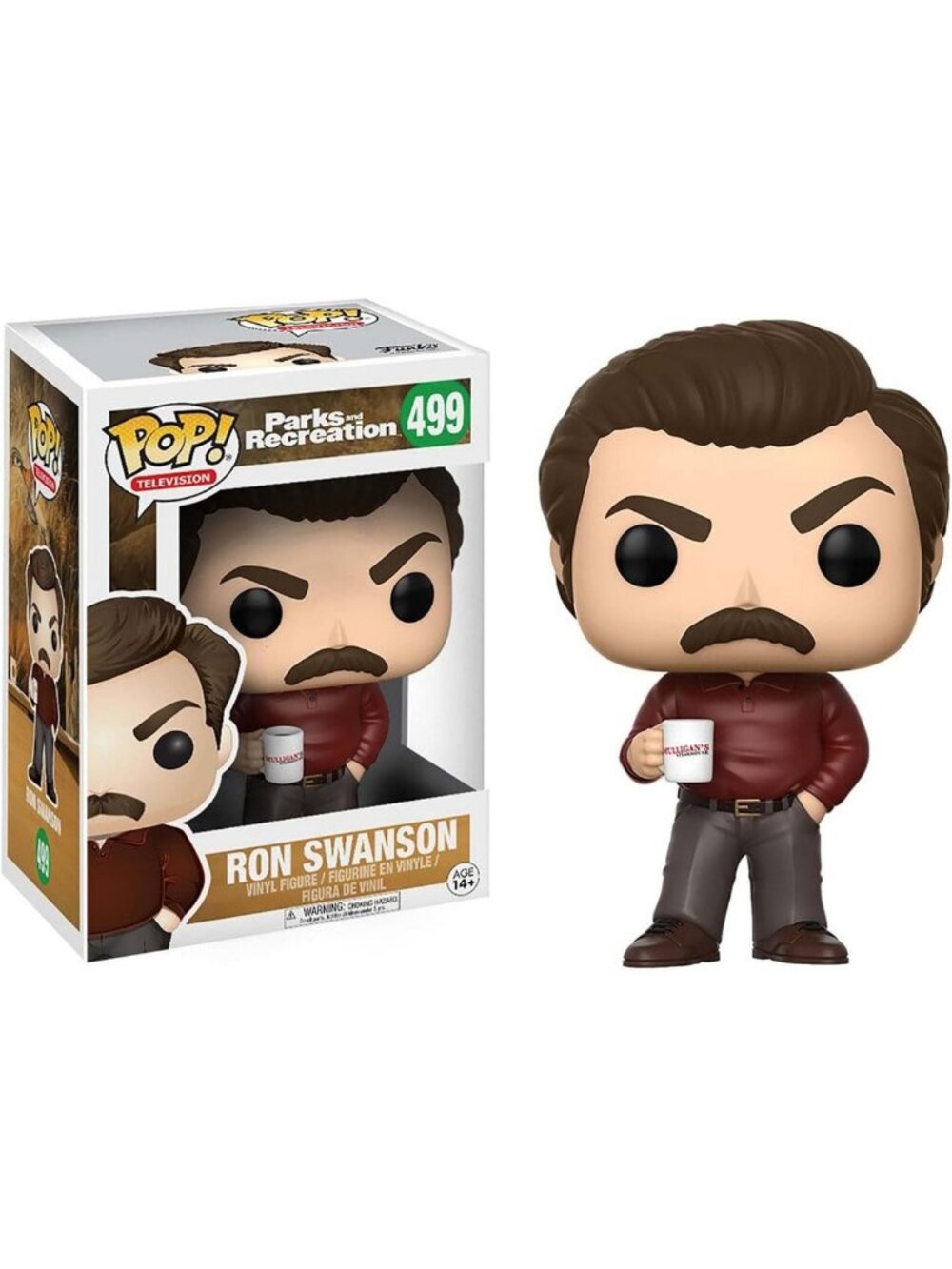 Collectible Ron Swanson Funko Pop Figure - Parks & Recreation Character Toy